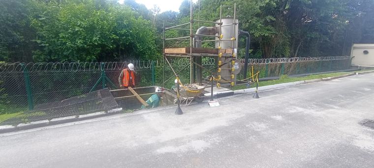 Montagem industrial em campo